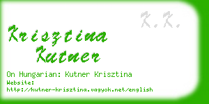 krisztina kutner business card